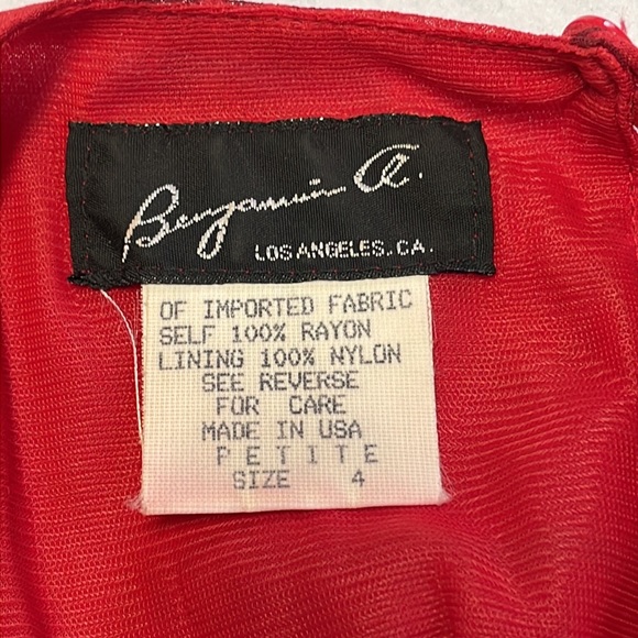 Vintage Red Dress - Picture 9 of 10